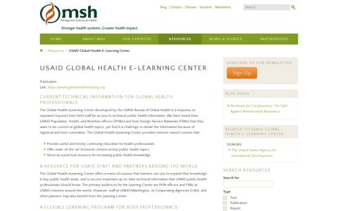 USAID Global Health E-Learning Center | Management ...