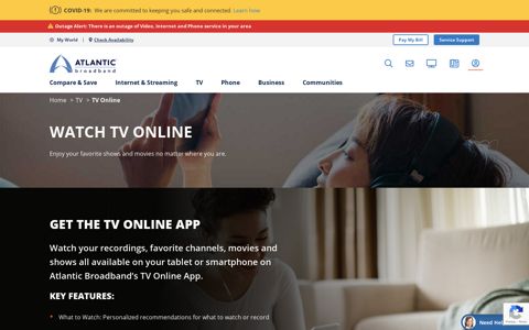 Watch TV Shows and movies online | Atlantic Broadband