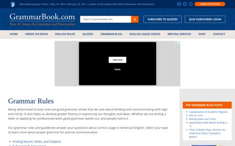 Grammar Rules | The Blue Book of Grammar and Punctuation