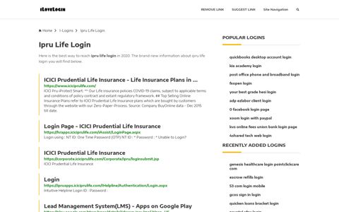 Ipru Life Login ❤️ One Click Access