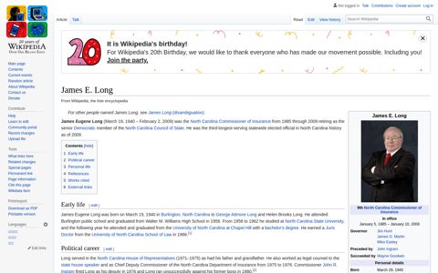 James E. Long - Wikipedia