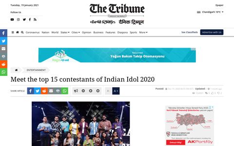 Meet the top 15 contestants of Indian Idol 2020
