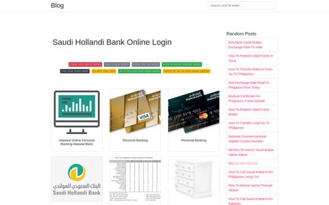 Saudi Hollandi Bank Online Login - Blog
