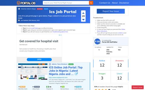 Ics Job Portal