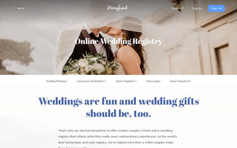 Online Wedding Registry - Free Honeymoon ... - Honeyfund
