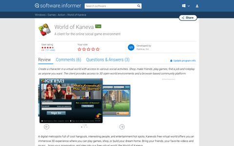 World of Kaneva Download - Free virtual world, where you ...