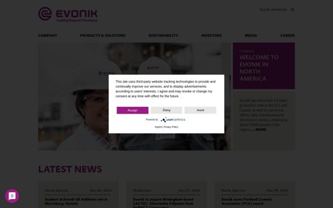 Evonik Industries - Specialty Chemicals