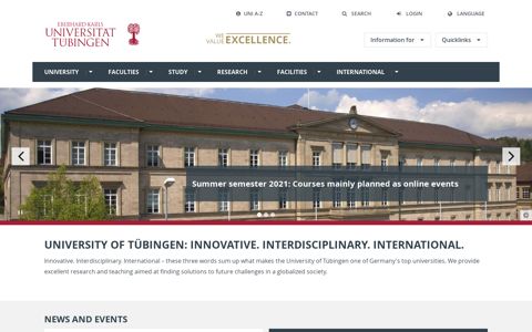 University of Tübingen: Home