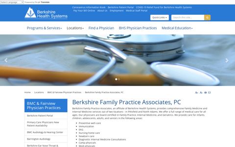 Berkshire Family Practice Associates, PC Pittsfield ...