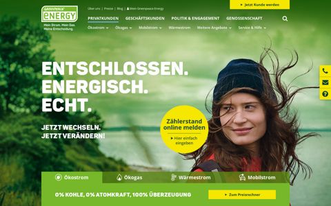 Greenpeace Energy: Grüne Energie ist nachhaltige Energie