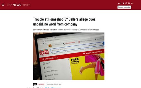 Trouble at Homeshop18? Sellers allege dues unpaid, no word ...