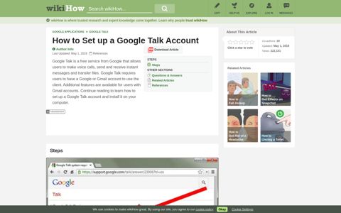How to Set up a Google Talk Account: 9 Steps (with Pictures)