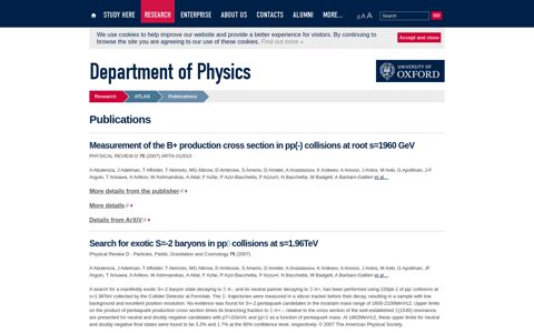 Publications | University of Oxford Department of Physics