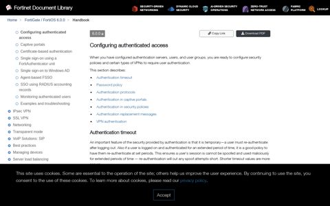 Configuring authenticated access - Handbook | FortiGate ...
