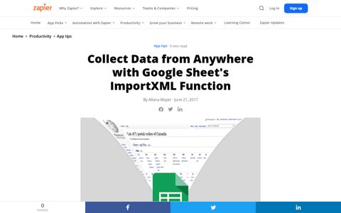 How to Import Data from Any Web Page into Google Sheets ...