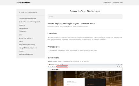 How to Register and Login to your Customer Portal ...