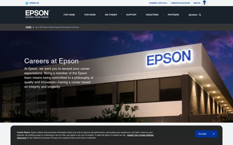 Join The Team (Technology & Innovation Careers) | Epson US