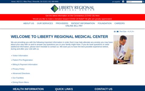 Patient Information - Liberty Regional Medical Center
