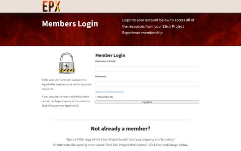 Member-Login — Elixir Project Experience