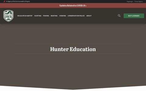 Hunter Education | Virginia DWR