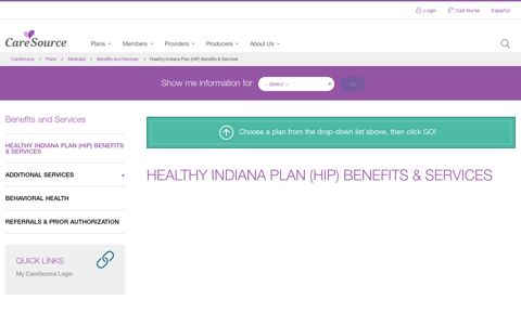 Healthy Indiana Plan (HIP) Benefits & Services | CareSource
