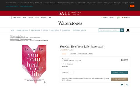 You Can Heal Your Life by Louise Hay | Waterstones
