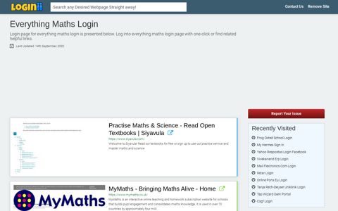 Everything Maths Login - Loginii.com