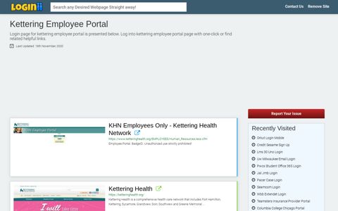 Kettering Employee Portal - Loginii.com