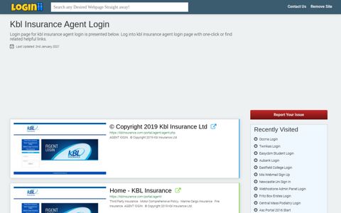 Kbl Insurance Agent Login - Loginii.com