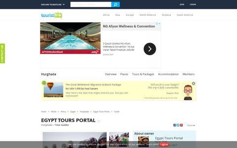 Egypt Tours Portal, Hurghada, Egypt Tourist Information