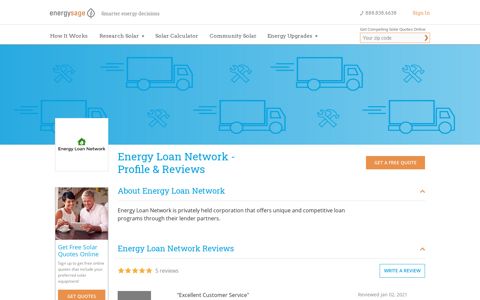 Energy Loan Network: 2020 Profile and Reviews | EnergySage