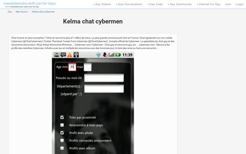 Kelma chat cybermen - rencontre gay sur carvin