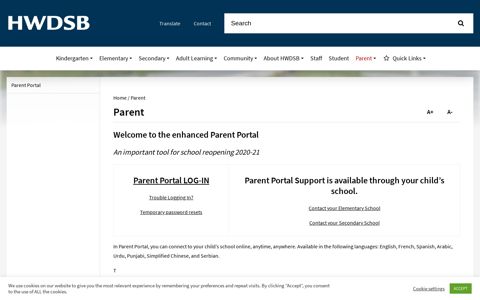 Parent | Hamilton-Wentworth District School Board - hwdsb