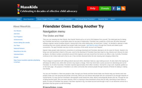 Friendster Dating Site - Friendster