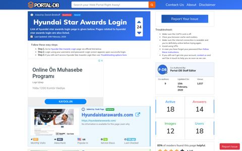Hyundai Star Awards Login - Portal-DB.live