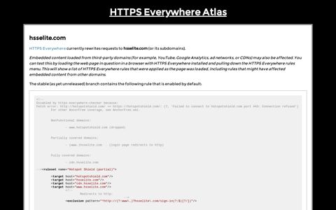 hsselite.com - HTTPS Everywhere Atlas