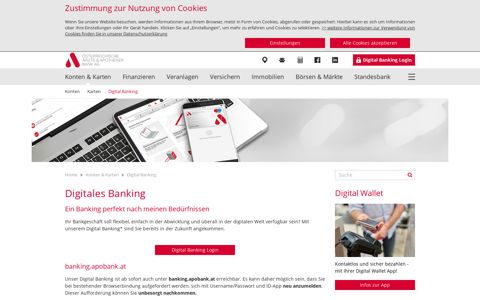 Digital Banking | Österreichische Ärzte- und Apothekerbank AG