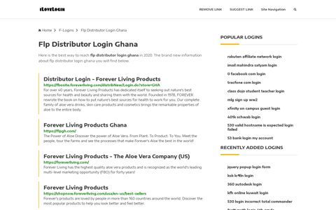 Flp Distributor Login Ghana ❤️ One Click Access