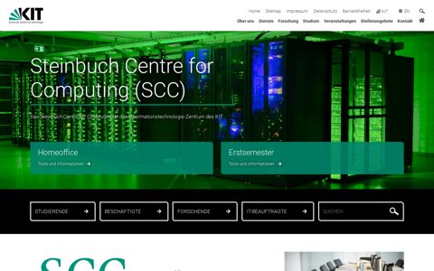 KIT - SCC - Steinbuch Centre for Computing (SCC) - Homepage