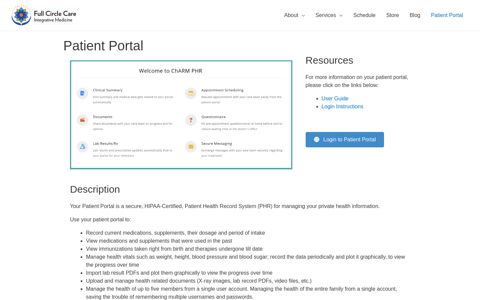 Patient Portal | Full Circle Care