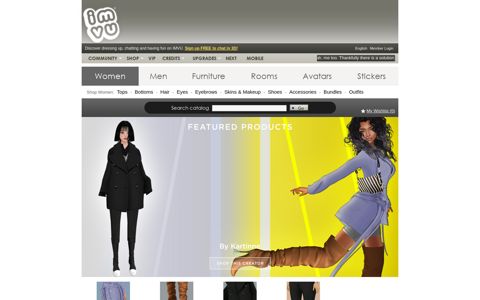 Shop on the Best 3D Avatar Social App with 3D Virtual ... - IMVU