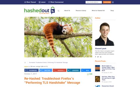 Troubleshoot Firefox's “Performing TLS Handshake” Message