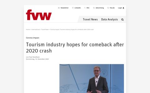 Corona impact: Tourism industry hopes for comeback ... - fvw
