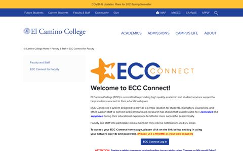 ECC Connect for Faculty - El Camino College