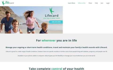 Lifecard Personal Health Record | Take control of your health