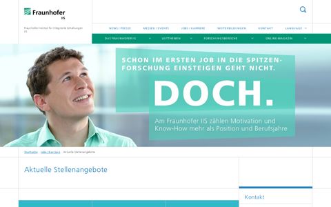 Aktuelle Stellenangebote - Fraunhofer IIS