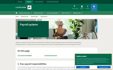 Payroll systems - Business Resource Centre - Lloyds Bank
