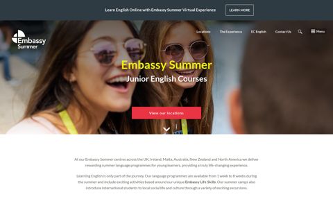 Embassy Summer - English Programmes for Juniors