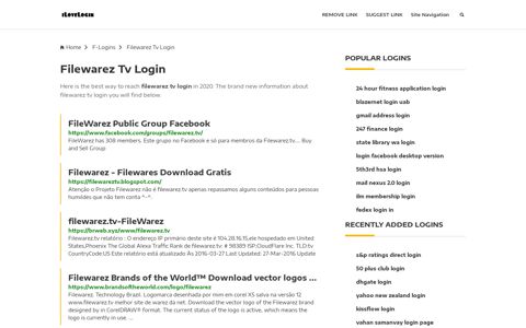 Filewarez Tv Login ❤️ One Click Access - iLoveLogin