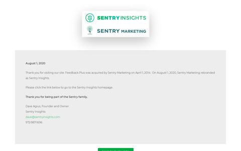 Feedback Plus - Sentry Insights